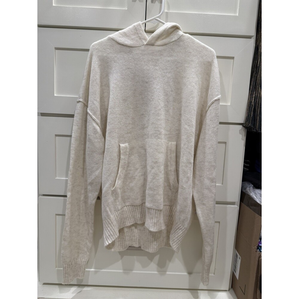 Alo Yoga Bone Heather Wool Cashmere New Class Hoodie M (Brand new with tags)
